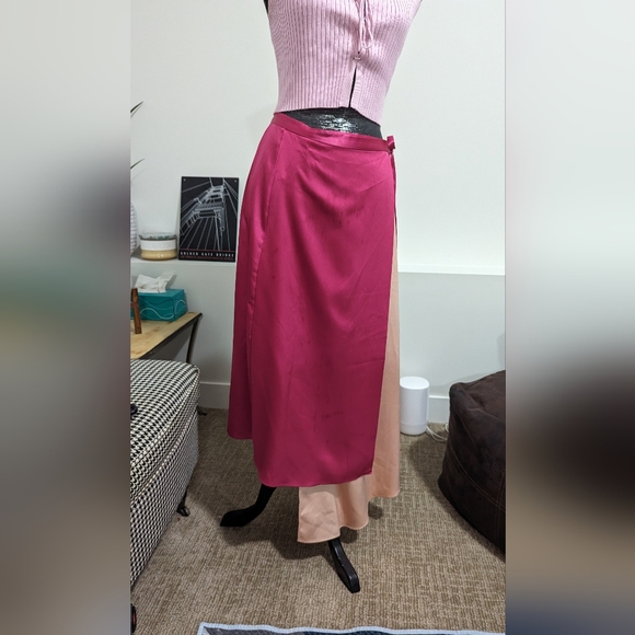 TopShop color block wrap skirt - Picture 2 of 7